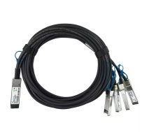 BlueOptics K9HPR-BL InfiniBand un optiskās šķiedras kabelis 1 m QSFP28 4xSFP28 Koraļļkrāsas, Sudrabs