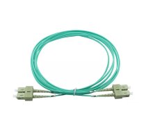 BlueOptics Duplex LWL Patchkabel SC-SC OM3 2 Meter InfiniBand un optiskās šķiedras kabelis 2 m Tirkīzzils