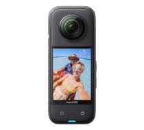 Action kamera Insta360 X3 — 72 MP, 5K Ultra HD (5760×2880), 100 fps, CMOS, Wi‑Fi, iebūvēts ekrāns, MicroSD, 0.508 kg, melna