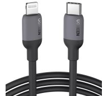Ugreen ātrās uzlādes USB Type C - Lightning kabelis (MFI sertifikāts) C94 chip Power Delivery 1 m melns (US387 20304)
