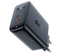 Acefast A29 PD50W GaN (USB-C + USB-C) divu portu lādētājs melns