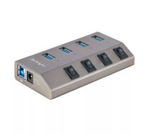 StarTech.com 5G4AIBS-USB-HUB-EU interfeisa centrmezgls USB 3.2 Gen 1 (3.1 Gen 1) Type-B 5000 Mbit/s Pelēks