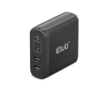 Ceļojumu lādētājs CLUB3D 100W GaN 4 porti USB Type-A un -C PD 3.0