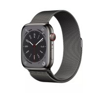 Apple Watch Series 8 OLED 45 mm Digitāls 396 x 484 pikseļi Skārienjūtīgais ekrāns 4G Grafīts Wi-Fi GPS