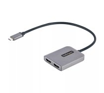 StarTech.com MST14CD122HD USB grafiskais adapteris 3840 x 2160 pikseļi Melns, Pelēks