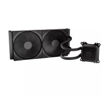 All-in-one šķidruma dzesētājs ENDORFY Navis F280 14 cm melns — 2 × 140 mm ventilatori, 250–1800 RPM, FDB, vairāku socket atbalsts