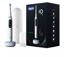 Rotējoši-oscilējoša zobu suka BRAUN Oral-B iO Series 10 — ar akumulatoru, regulējama ātruma, 5 režīmi, balta, OLED displejs