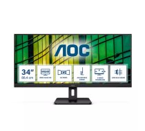 AOC U34E2M monitori 86,4 cm (34") 3440 x 1440 pikseļi Wide Quad HD Melns