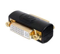 DVI-I Dual Link adapteris DELTACO sieviete - sieviete, 1080p 60Hz, melns / DVI-7-K / 00120005