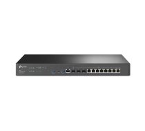 TP-Link Omada ER8411 ar vadiem pievienojams rūteris Tīkls Gigabit Ethernet Melns