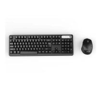 Inca IWS-549U Tastatūra Pele iekļauta Ofisa RF Bezvadu USB QWERTY Turku Melna