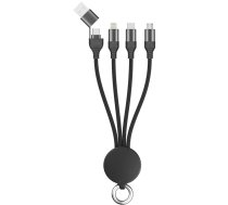 2GO 797363 USB kabelis USB A/USB C USB C/micro-USB B/Lightning Melns