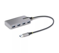 StarTech.com 5G4AB-USB-A-HUB interfeisa centrmezgls USB 3.2 Gen 1 (3.1 Gen 1) Type-A 5000 Mbit/s Pelēks