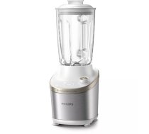 Galda blenderis Philips 7000 sērija HR3760/01 — 1500 W, stikla bļoda 2 l, nerūsējošais tērauds/balts