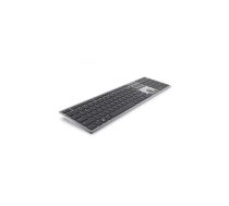 Bezvadu tastatūra Dell KB740 Titan Gray — 2.4 GHz un Bluetooth 5.0 savienojums, svars 506 g