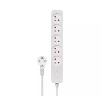 Savio Power strip 5 sockets 5m white LZ-10 5 Maiņstrāvas izvade (-s) C tips Balts