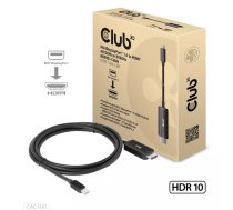 Kabelis MiniDisplayPort 1.4 uz HDMI CLUB3D CAC-1187