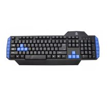 Rebeltec Warrior tastatūra Speļu USB QWERTY Pulēta Melns, Zils