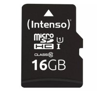 Zibatmiņa Intenso 16GB microSDHC UHS-I Class 10