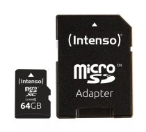 Intenso 64GB MicroSDHC MicroSDXC Klases 10