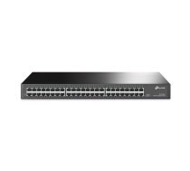 TP-Link TL-SG1048 tīkla pārslēgs Nepārvaldīts Gigabit Ethernet (10/100/1000) 1U Melns