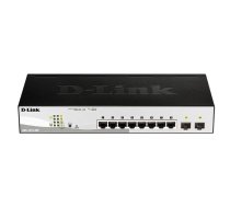 D-Link DGS-1210-08P/E Vadīts L2 Gigabit Ethernet (10/100/1000) Power over Ethernet (PoE) Melns