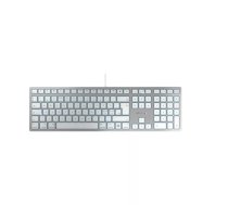 Vadu USB tastatūra Cherry KC 6000C for Mac — QWERTY Nordic, šķērsvirziena slēdži, sudraba, kabelis 1.8 m