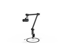 PC mikrofons ENDORFY Solum Studio — USB vads, 24 bitu/96 kHz, 20–20000 Hz, regulējams galda statīvs, skārienvadība, austiņu izvade, melns