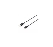 USB 2.0 Type A uz Micro-B kabelis Equip 128594 1.0m melns