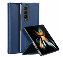 Aizmugurējais vāciņš Dux Ducis Samsung Galaxy Z Fold4 Bril korpuss ar flip maku statīvu Dark Blue