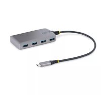 StarTech.com 5G4AB-USB-C-HUB interfeisa centrmezgls USB 3.2 Gen 1 (3.1 Gen 1) Type-C 5000 Mbit/s Pelēks