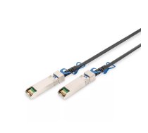 Digitus DN-81243 InfiniBand un optiskās šķiedras kabelis 3 m SFP28 DAC Melns, Sudrabs