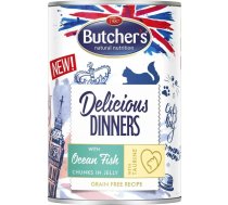 BUTCHER'S Delicious dinners Ocean Fish Chunks in jelly - kaķu barība - 400 g