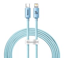 USB-C uz Lightning kabelis Baseus Crystal Shine 2.0 m 20W zils
