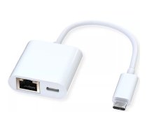ROLINE USB 3.2 Gen 2 Type C pārveidotājs uz Gigabit Ethernet + 1x PD ports, 100 W (12.02.1100)