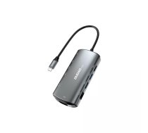 DUDAO A15PRO dokstacija Vadu USB 3.2 Gen 1 (3.1 Gen 1) Type-A + Type-C Pelēks