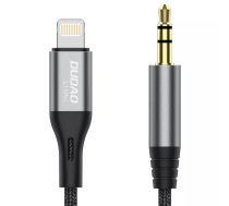 DUDAO audio cable Lightning - mini jack 3.5mm 1m gray L11PRO - Kabel - Audio/Multimedia Pelēks