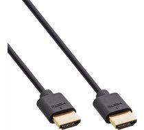 InLine 17902S HDMI kabelis 2 m HDMI Type A (Standard) 2 x HDMI Type A (Standard) Melns