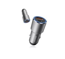 DUDAO R4PQ Car Charger 22.5W Universāls Pelēks Cigāru šķiltavas Ātrā uzlāde Auto