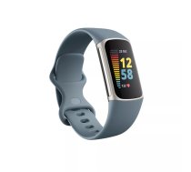 Fitbit Charge 5 AMOLED Aktivitāšu sensora aproce Zils, Nerūsējošs tērauds