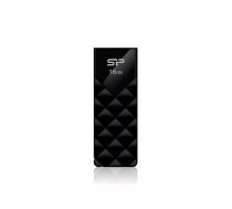 USB zibatmiņa Silicon Power Ultima U03 16 GB USB Type-A 2.0, slīdveida, melna, 13 g