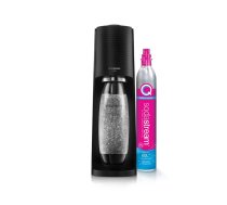 Soda Maker SodaStream Terra Black 1L Plastmasas pudele 60L Karbonizators