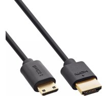 InLine 17955C HDMI kabelis 0,5 m HDMI Type A (Standard) HDMI Type C (Mini) Melns