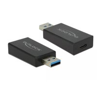 DeLOCK 65689 kabeļu spraudņu pāreja USB 3.1 Gen 2 Type-A USB 3.1 Gen 2 USB Type-C Melns