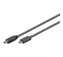 Microconnect USB3.1CMB505 USB kabelis USB 3.2 Gen 1 (3.1 Gen 1) 0,5 m USB C Mini-USB B Melns