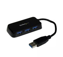 USB centrmezgls StarTech.com Portable 4 Port SuperSpeed Mini USB 3.0 Hub