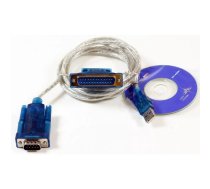 Microconnect USBADB25 seriālais kabelis Caurspīdīgs 1,8 m USB DB9