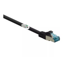 Renkforce RF-5044042 tīkla kabelis Melns 1 m Cat6a S/FTP (S-STP)