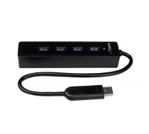 USB centrmezgls StarTech.com 4 Port Portable SuperSpeed USB 3.0 Hub