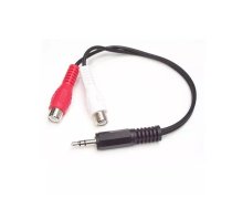 Audio kabelis StarTech.com 6in stereo 3.5mm Male uz 2x RCA Female